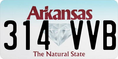 AR license plate 314VVB