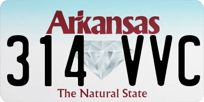 AR license plate 314VVC