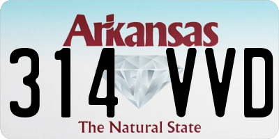 AR license plate 314VVD