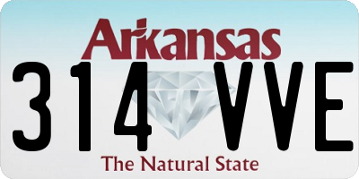AR license plate 314VVE