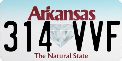 AR license plate 314VVF