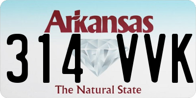 AR license plate 314VVK