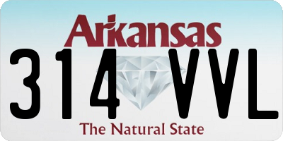 AR license plate 314VVL