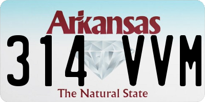 AR license plate 314VVM