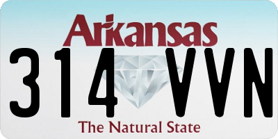AR license plate 314VVN
