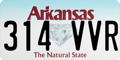 AR license plate 314VVR