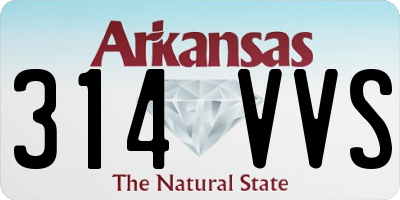 AR license plate 314VVS