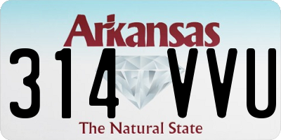 AR license plate 314VVU