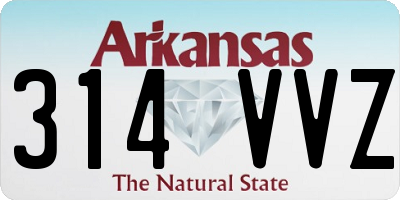 AR license plate 314VVZ