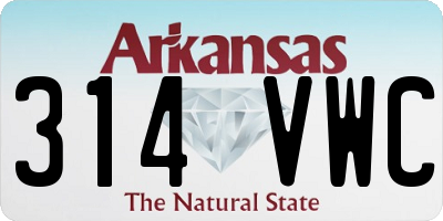 AR license plate 314VWC