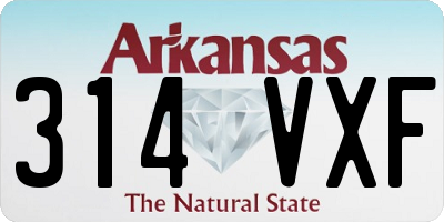 AR license plate 314VXF