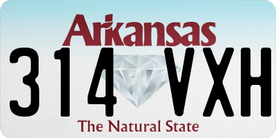 AR license plate 314VXH