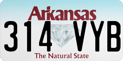 AR license plate 314VYB