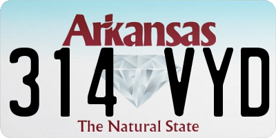 AR license plate 314VYD
