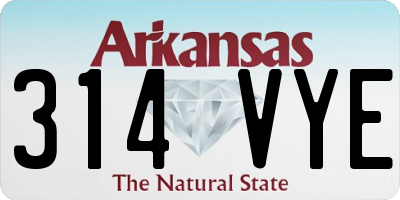 AR license plate 314VYE
