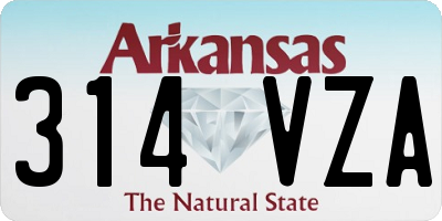 AR license plate 314VZA