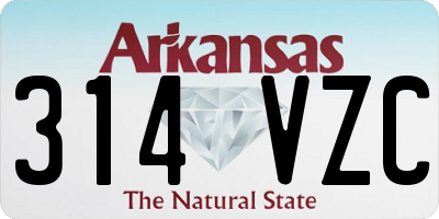 AR license plate 314VZC
