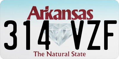 AR license plate 314VZF