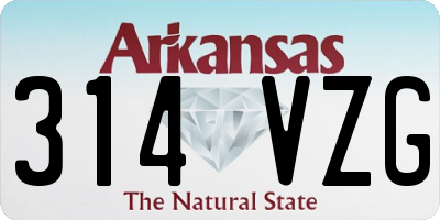 AR license plate 314VZG