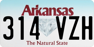 AR license plate 314VZH