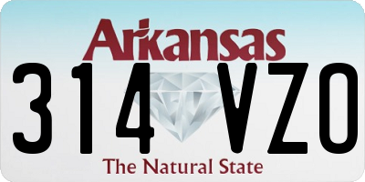 AR license plate 314VZO
