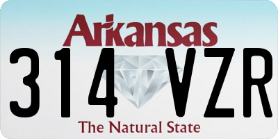 AR license plate 314VZR