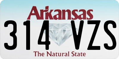 AR license plate 314VZS