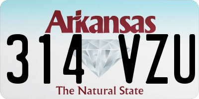 AR license plate 314VZU