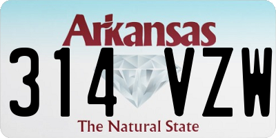 AR license plate 314VZW