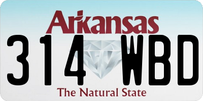 AR license plate 314WBD