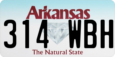 AR license plate 314WBH