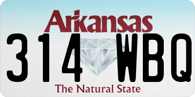 AR license plate 314WBQ