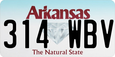 AR license plate 314WBV