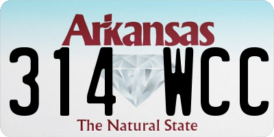 AR license plate 314WCC