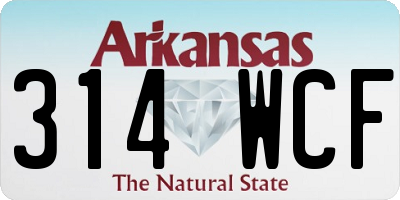 AR license plate 314WCF