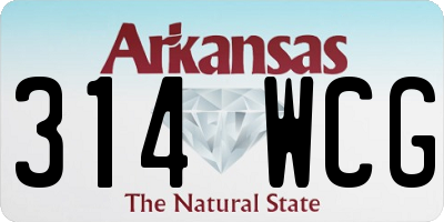 AR license plate 314WCG