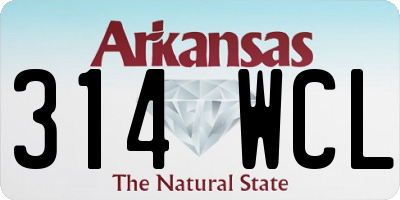 AR license plate 314WCL