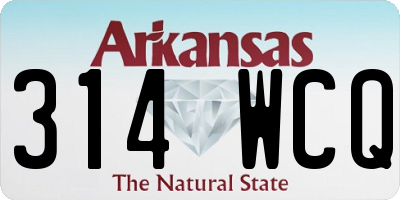 AR license plate 314WCQ