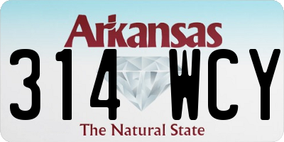 AR license plate 314WCY