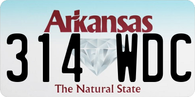 AR license plate 314WDC