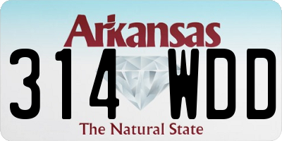 AR license plate 314WDD