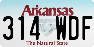 AR license plate 314WDF