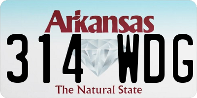 AR license plate 314WDG