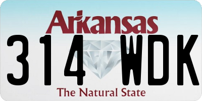 AR license plate 314WDK