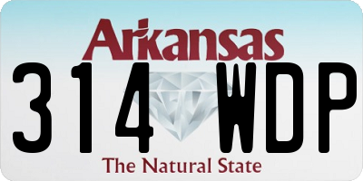 AR license plate 314WDP