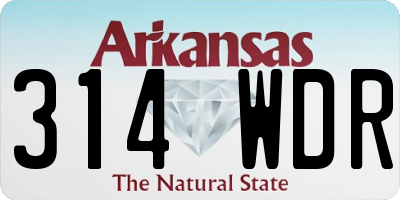 AR license plate 314WDR