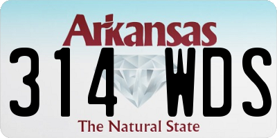 AR license plate 314WDS