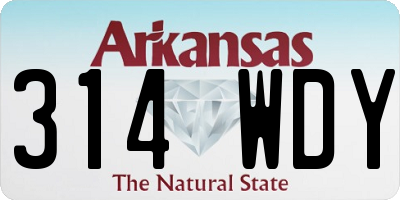 AR license plate 314WDY