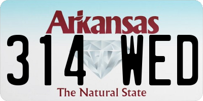 AR license plate 314WED