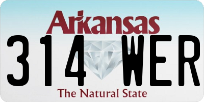 AR license plate 314WER